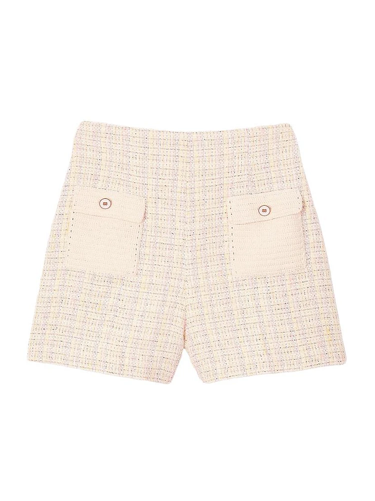 Decorative Tweed Shorts