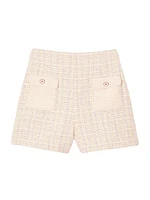 Decorative Tweed Shorts