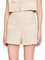 Decorative Tweed Shorts