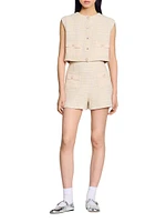 Decorative Tweed Shorts