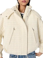 Tweed Down Jacket