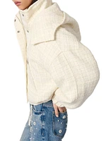 Tweed Down Jacket