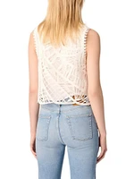 Crochet-Knit Top
