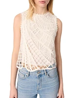 Crochet-Knit Top