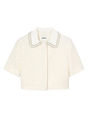 Short Sleeved Rhinestone Jacket