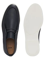 Desert Boots in Tumbled Leather with Apron Toe