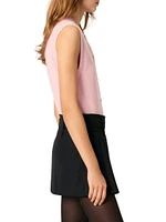 Sleeveless Wool Cardigan