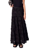 Long Embroidered Skirt