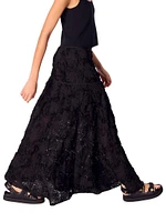 Long Embroidered Skirt