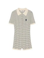 Striped Knit Playsuit