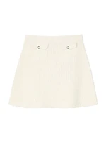 Mini Rib-Knit Skirt
