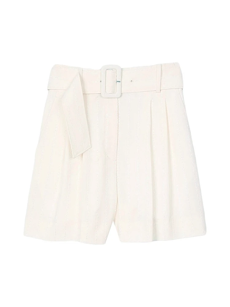 Sequin High-Waisted Shorts