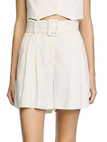 Sequin High-Waisted Shorts
