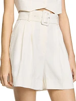 Sequin High-Waisted Shorts