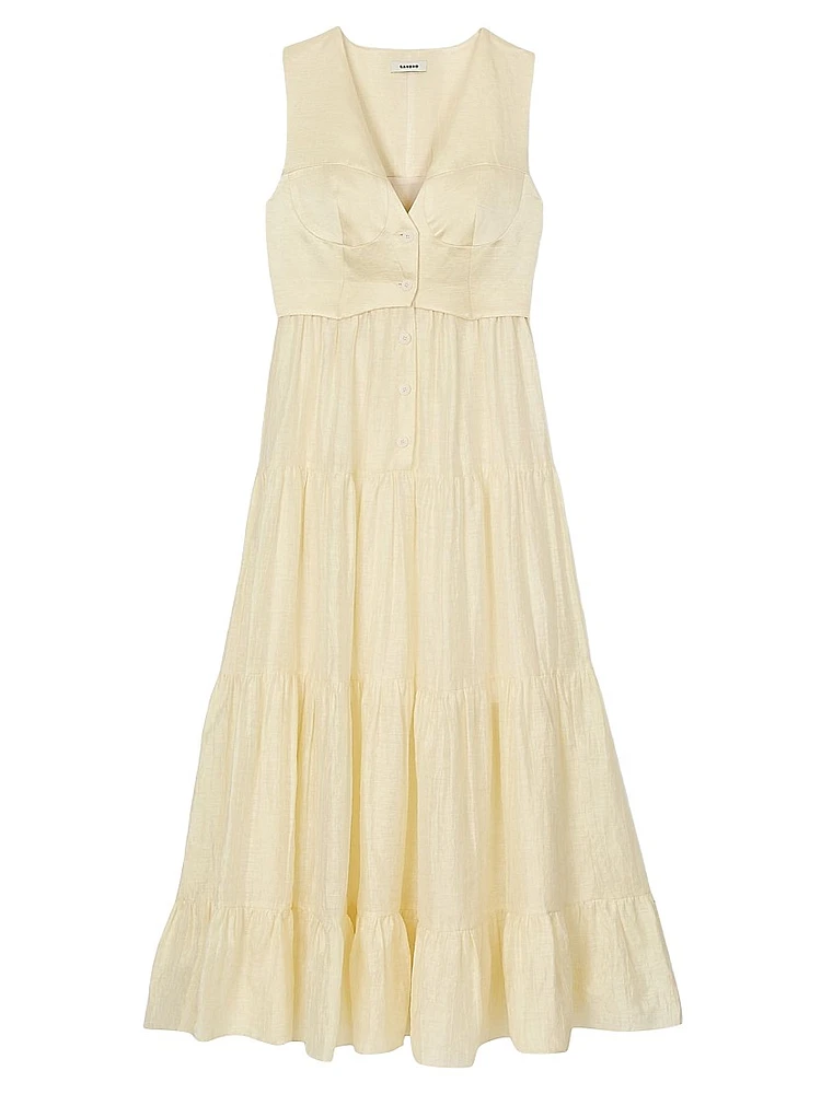 Linen Maxi Dress