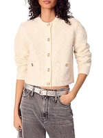 Short Tweed-Effect Cardigan