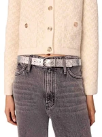 Short Tweed-Effect Cardigan