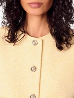 Tweed Sleeveless Jacket