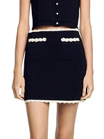 Mini Skirt with Crochet Details