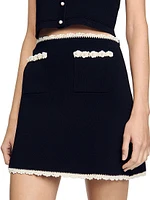 Mini Skirt with Crochet Details