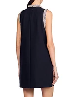 Mini Dress with Rhinestone Details