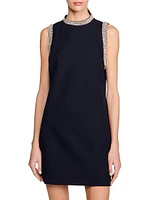 Mini Dress with Rhinestone Details