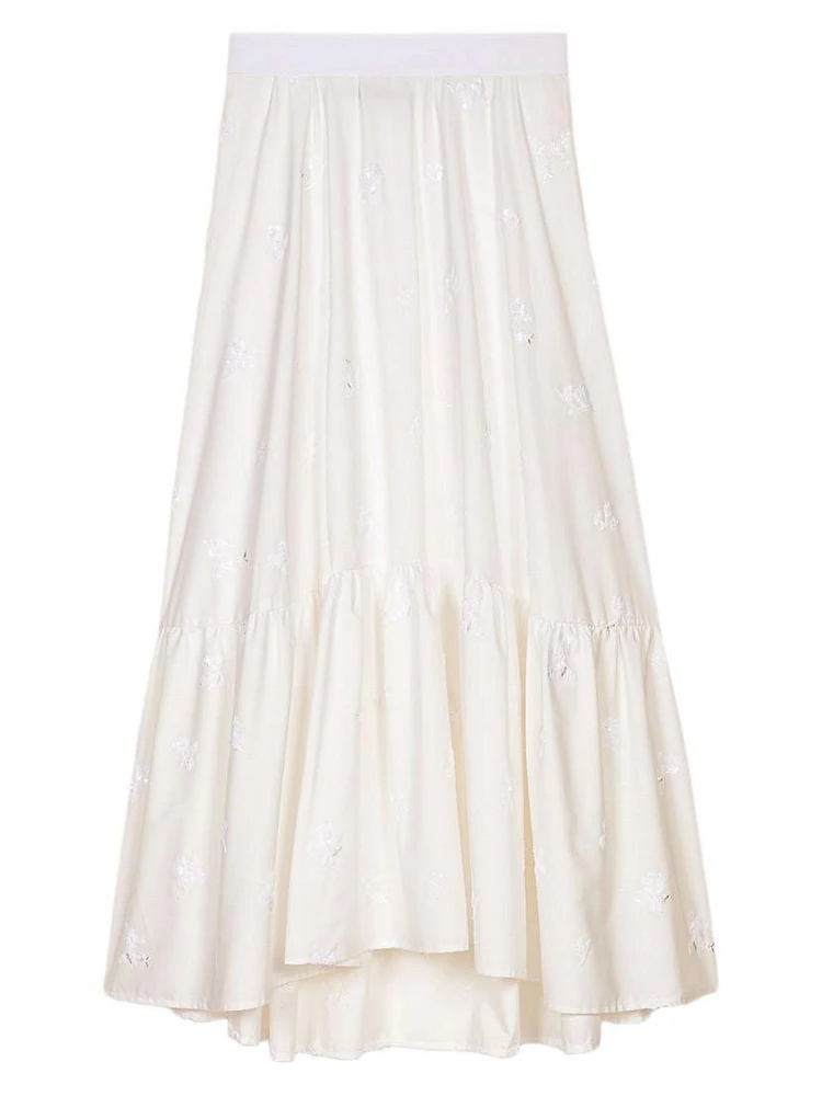 Long Embroidered Skirt