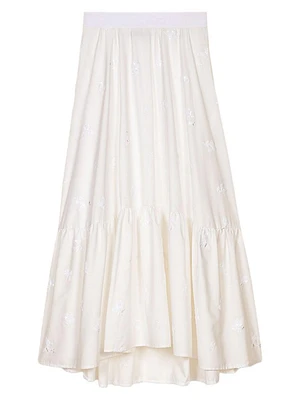 Long Embroidered Skirt