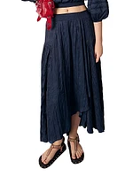 Satin-Effect Maxi Skirt