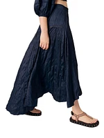 Satin-Effect Maxi Skirt
