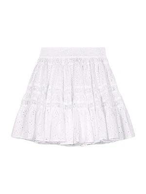 Short Embroidered Skirt