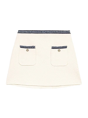 Short Skirt with Contrasting Trim