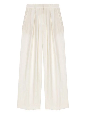 Wide-Leg Suit Trousers