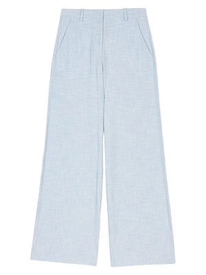 Wide-Leg Suit Trousers
