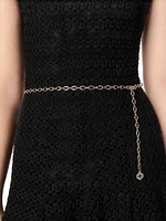 Crochet-Knit Midi Dress