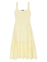 Rhinestone Crochet Maxi Dress