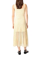 Rhinestone Crochet Maxi Dress