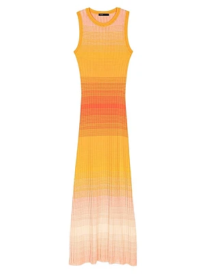 Tie-Dye Knit Midi Dress
