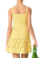 Crochet Strappy Mini Dress