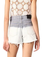 Tie-Dye Denim Shorts