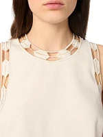 Embroidered Vest Top
