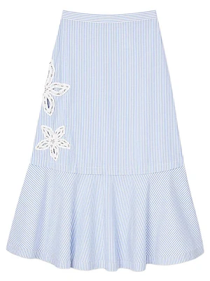 Long Striped Skirt