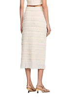 Long Skirt with Crochet Detailing