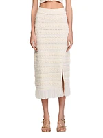 Long Skirt with Crochet Detailing