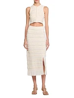 Long Skirt with Crochet Detailing