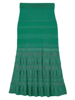 Long Decorative Knit Skirt