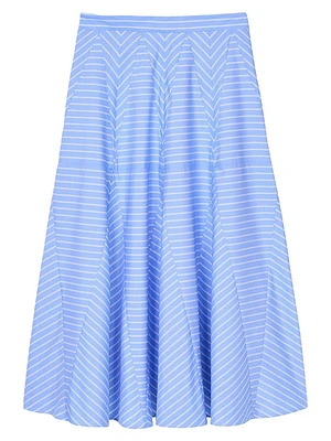 Long Striped Skirt