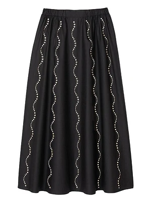 Long Rhinestone Skirt