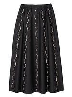Long Rhinestone Skirt