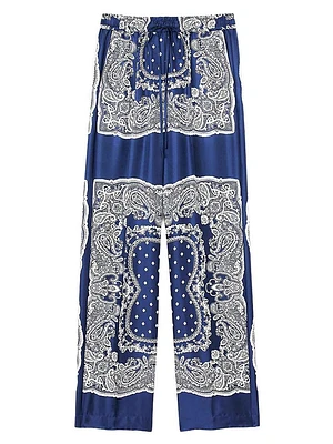 Bandana-Print Floaty Trousers